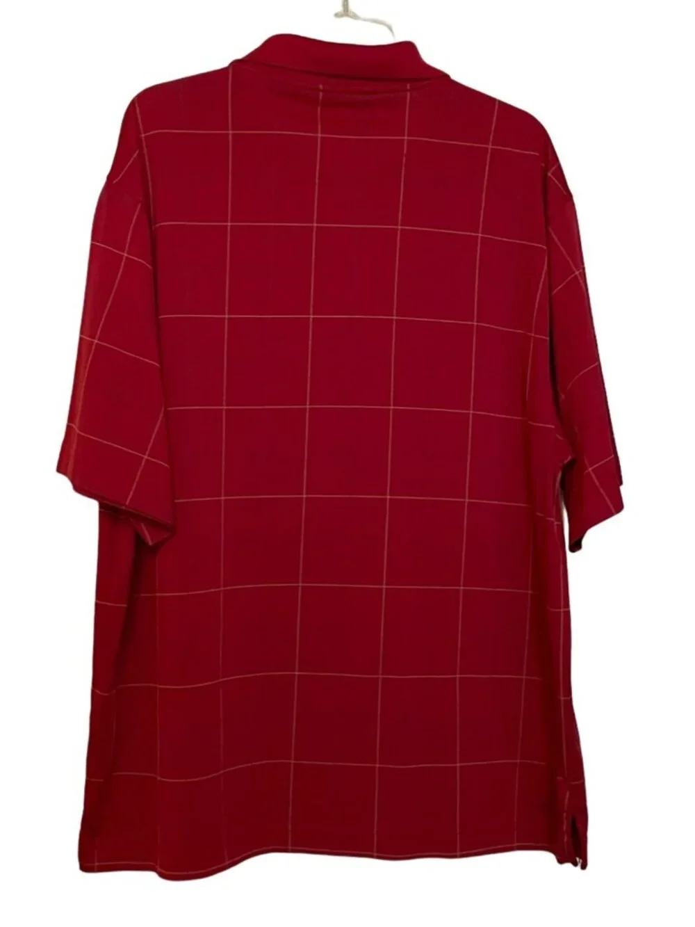 Haggar Golf COOL 18 Performance Deep Red 3 Button‎ Short Sleeve Polo XL